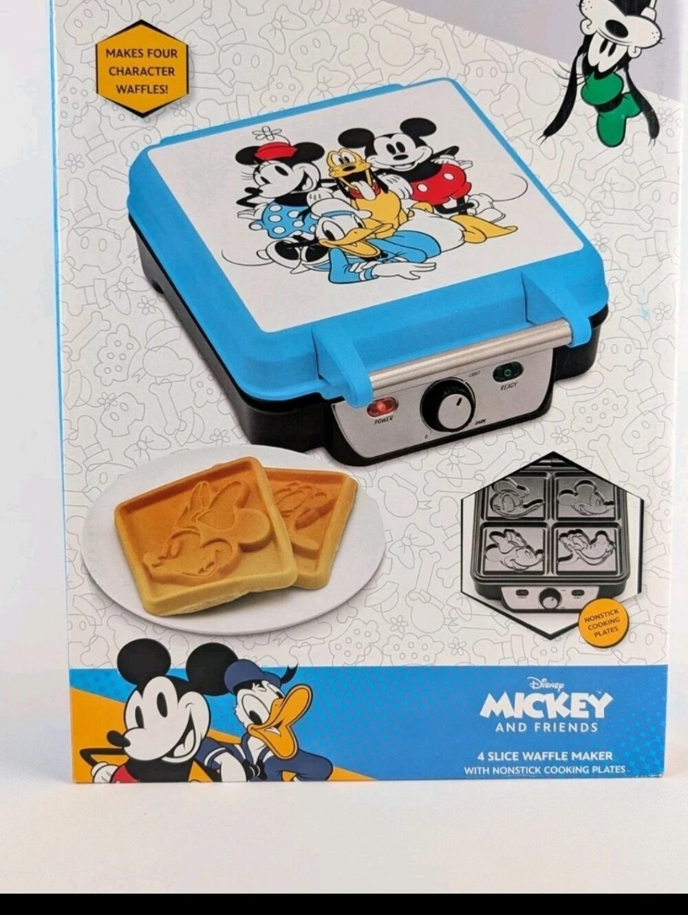 Disney Mickey & Friends Waffle Maker - Blue & White